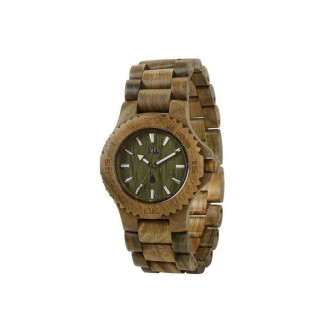 1 - Orologio WeWood legno uomo analogico solo tempo cinturino in legno Date Army