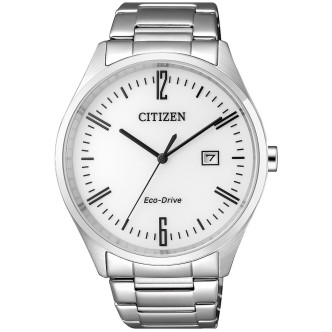 1 - Orologio Citizen solo tempo uomo acciaio analogico bracciale in acciaio BM7350-86A