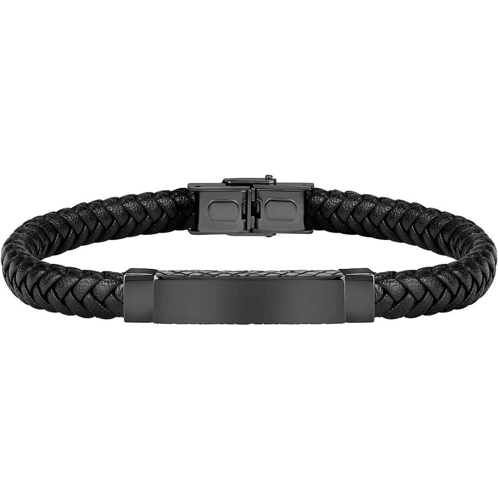 1 - Sector man bracelet SZV51 leather and steel Bandy collection