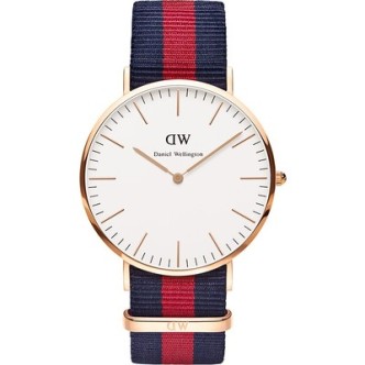 1 - Orologio Daniel Wellington acciaio unisex analogico cinturino in Nylon DW00100001 collezione Oxford