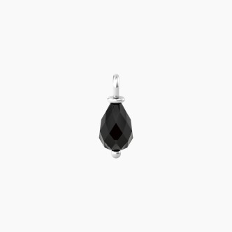 1 - Kidult women's pendant black agate 741110 316L steel