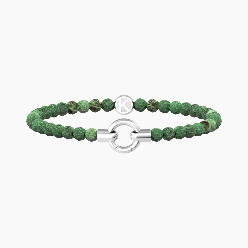 1 - Bracciale donna Kidult componibile agata verde 732205 acciaio 316L