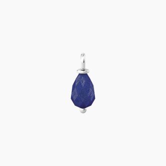 1 - Kidult women's pendant blue lapis lazuli 741111 316L steel