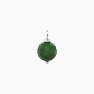 1 - Kidult women's pendant green quartz 741113 316L steel