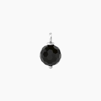 1 - Kidult women's pendant black agate 741115 316L steel