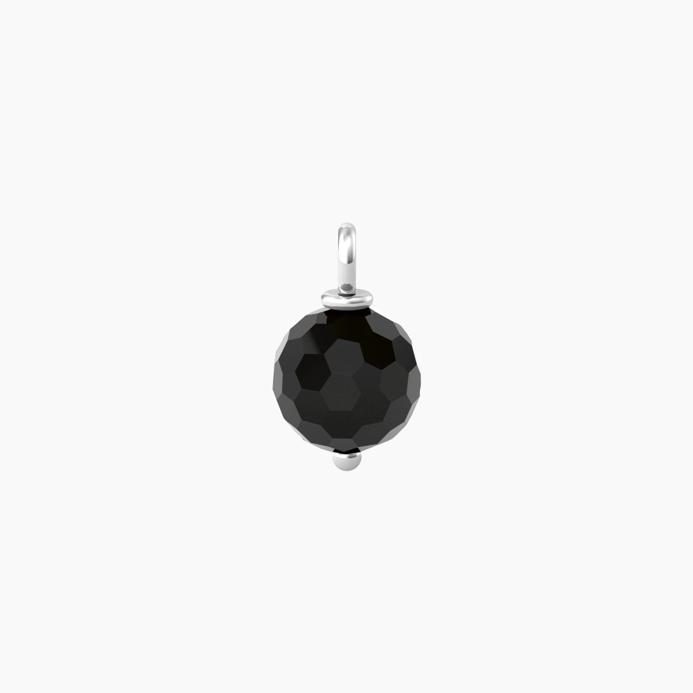 1 - Kidult women's pendant black agate 741115 316L steel