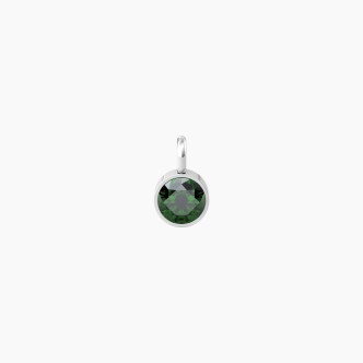 1 - Kidult women's pendant green zircon 741126 316L steel