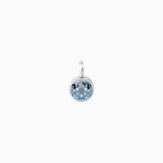 1 - Kidult women's pendant blue zircon 741127 316L steel