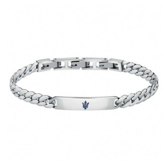 2 - Maserati men's bracelet with plate JM222AVD05 316L steel