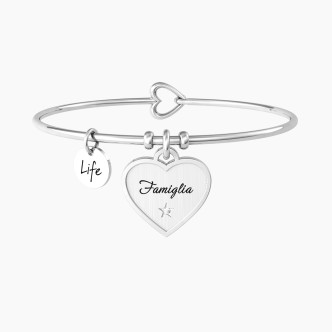 1 - Bracciale donna famiglia Kidult cuore 732151 acciaio 316L con cristalli