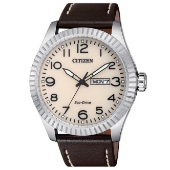 1 - Orologio Citizen solo tempo acciaio uomo analogico cinturino in pelle BM8530-11X Urban