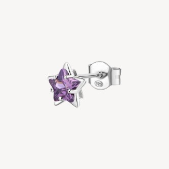 1 - FANCY purple star earring Brosway FMP95 women silver