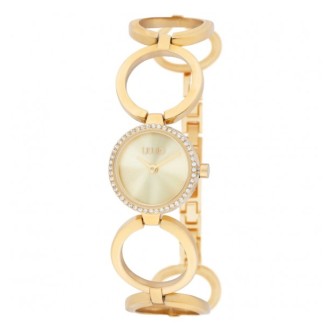 1 - Orologio donna solo tempo Liu Jo Fashion Rings dorato TLJ2324 acciaio bracciale a cerchi