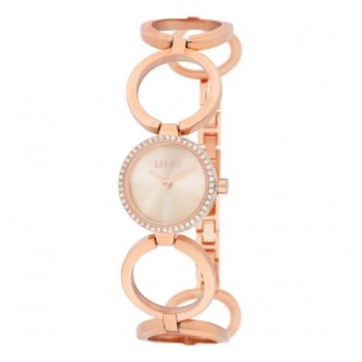 1 - Orologio donna solo tempo Liu Jo Fashion Rings rosato TLJ2325 acciaio bracciale a cerchi