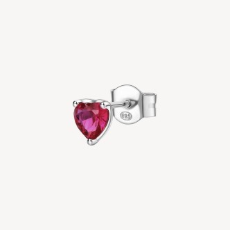 1 - FANCY red heart earring Brosway FPR91 women silver