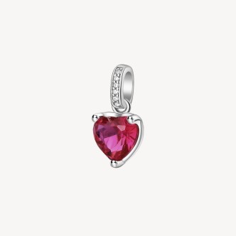 1 - Pendente FANCY cuore rosso Brosway FPR20 donna argento