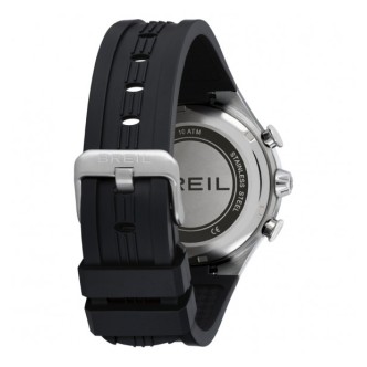 1 - Breil B Rise black TW1984 steel silicone strap chronograph men's watch