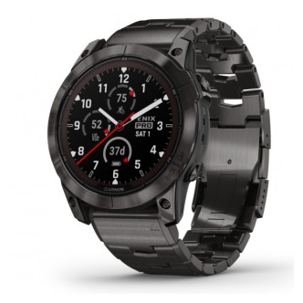 1 - Garmin Fenix 7X PRO Solar Sapphire black 51 mm watch 010-02770-30 Carbon Gray DLC Titanium