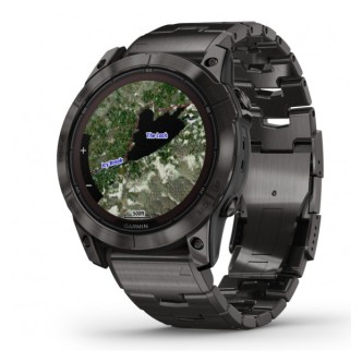 1 - Garmin Fenix 7X PRO Solar Sapphire black 51 mm watch 010-02770-30 Carbon Gray DLC Titanium