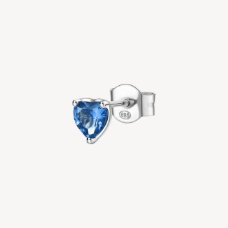 1 - FANCY blue heart earring Brosway FFB88 women silver