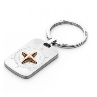 1 - Compass rose keychain for men Cesare Paciotti 4UPC5057 steel