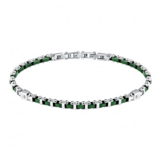 1 - Sector Ceramic men's bracelet green SAFR39 316L steel and ceramic