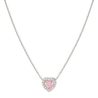 1 - Collana donna cuore rosa Nomination All My Love Argento con zirconi 240302/002