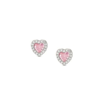 1 - Orecchini donna cuore rosa Nomination All My Love Argento con zirconi 240304/002