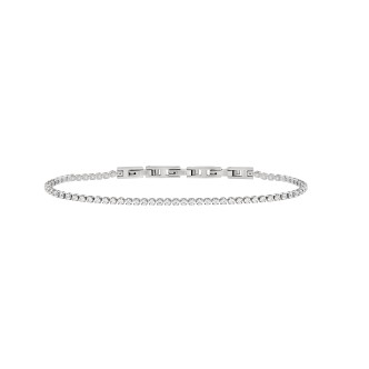 1 - Women's tennis bracelet Breil steel and white zirconia TJ3592