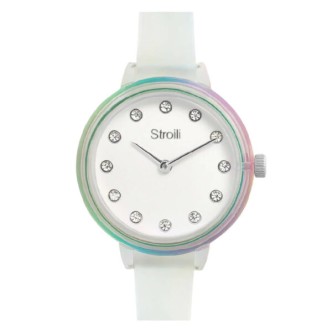 1 - Orologio donna solo tempo Stroili Santorini bianco 1688929 cassa e cinturino silicone