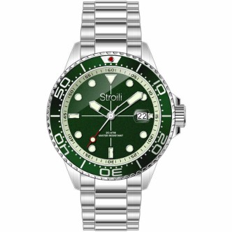 1 - Orologio uomo solo tempo Stroili Malibù fondo verde 1688937 subacqueo 200 metri