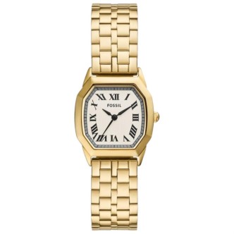 1 - Fossil Harlow gold women's watch ES5361 time-only steel case and bracelet