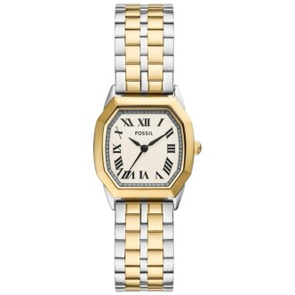 1 - Orologio donna Fossil Harlow bicolor ES53612 solo tempo cassa e bracciale acciaio