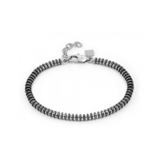 1 - Bracciale B-yond Hyper Rondelle nero uomo Nomination  028944/015 acciaio