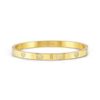 1 - Bracciale PRETTY BANGLES donna Cuore Nomination 029504/006 acciaio pvd oro