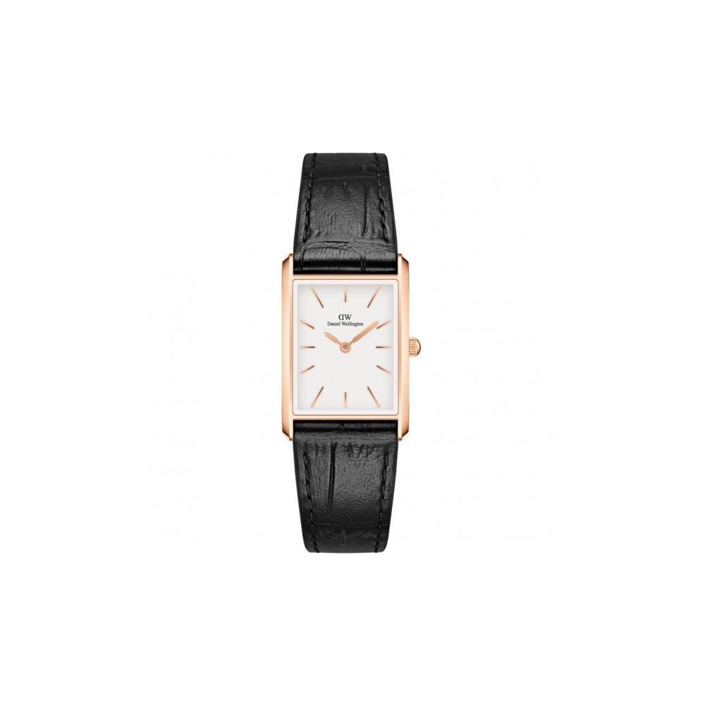 1 - Orologio donna Daniel Wellington The Bound fondo bianco DW00100693 cinturino in pelle nera