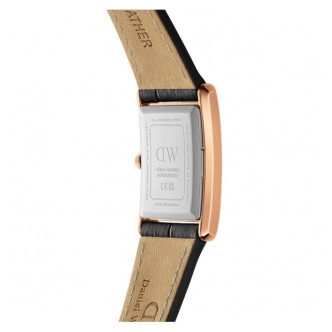 1 - Orologio donna Daniel Wellington The Bound fondo bianco DW00100693 cinturino in pelle nera