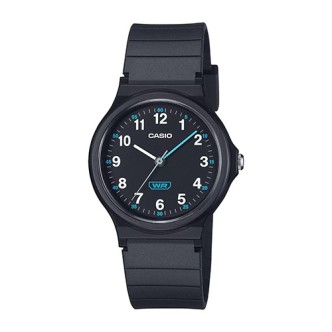 1 - Casio Collection unisex watch black LQ-24B-1BEF resin case and strap