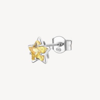 1 - FANCY yellow star earring Brosway FEY84 women silver