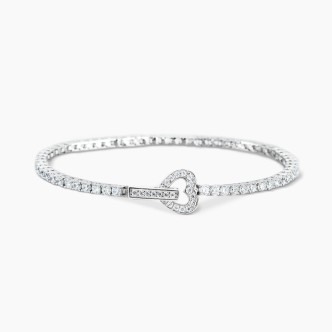 1 - Bracciale donna tennis cuore Mabina Argento 925 con zirconi 533018-17