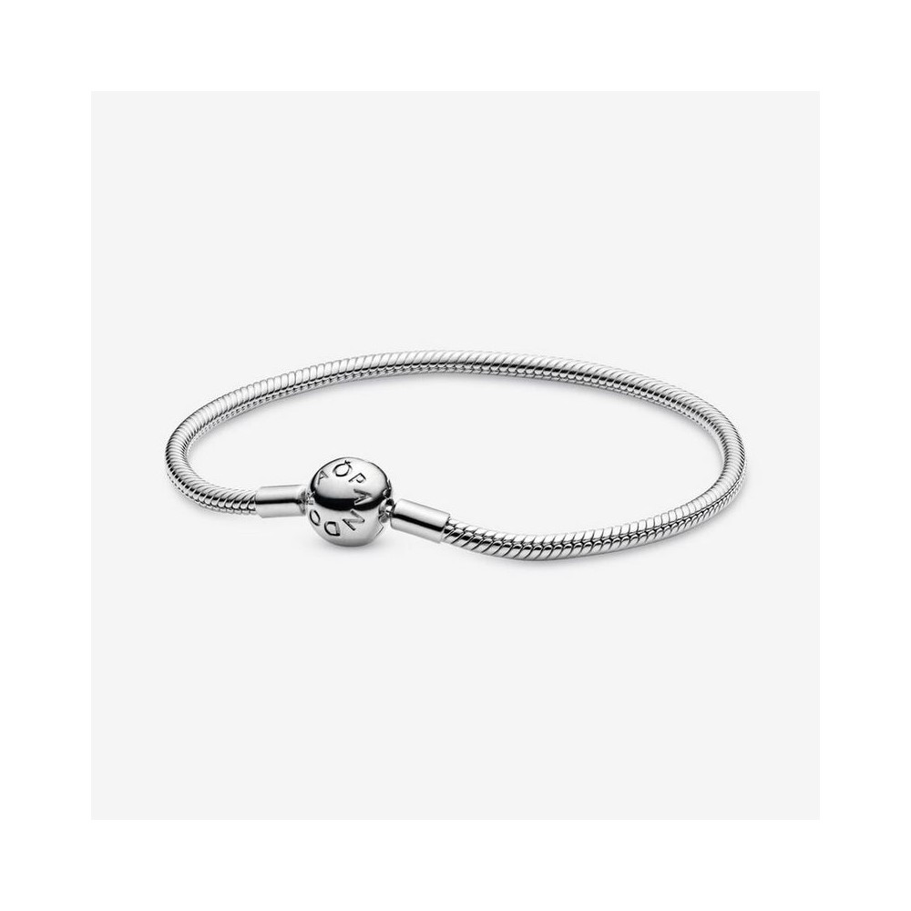 1 - Pandora Moments Women's Basic Bracelet 925 Silver Snake Chain 590728-17