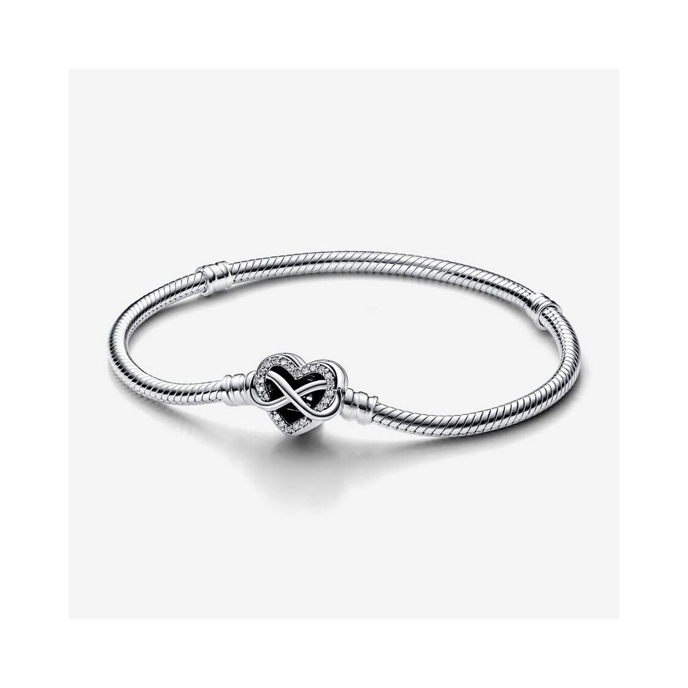 1 - Pandora Women's Bracelet Family 925 Silver Heart and Infinity 592645C01-19