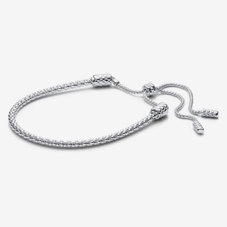 1 - Pandora Women's Bracelet Adjustable 925 Silver Geometric Mesh 593090C00-2