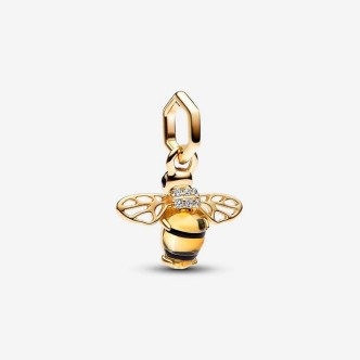 1 - Charm Ape donna Pandora 762672C01 placcatura Oro Giallo con cristalli