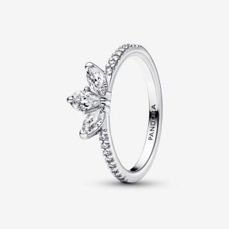 1 - Herbarium Ring Bright Petals Women Pandora 192392C01-56 925 Silver with Cubic Zirconia Stones Size 16