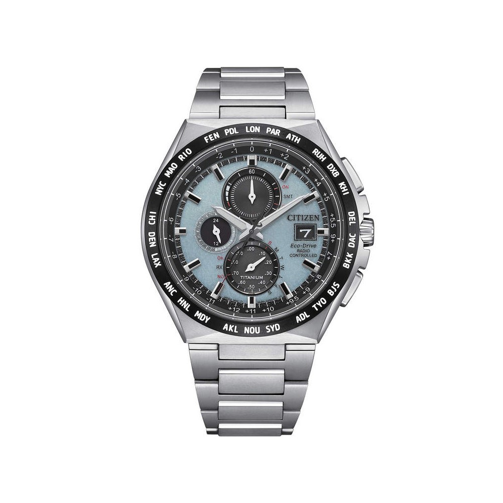 1 - Citizen Radio Controlled AT8 Super Titanium AT8238-84M Men's Watch with Blue Background