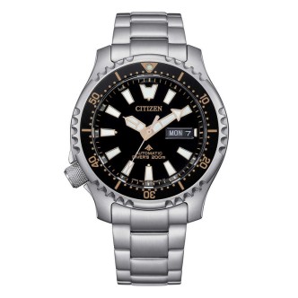 1 - Orologio uomo Citizen Promaster Automatico Fugu Edizione Limitata NY0160-66E cassa e bracciale acciaio