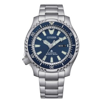 1 - Citizen Promaster Automatic Fugu Limited Edition NY0161-63L Men's Watch Steel Case and Bracelet