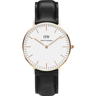 1 - Watch Daniel Wellington steel unisex only time analog leather strap DW00100036 Classic Sheffield