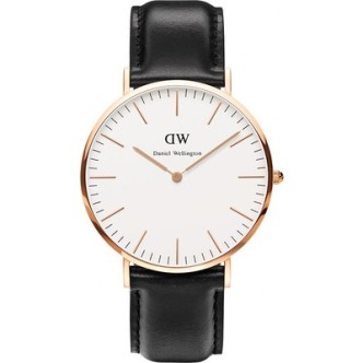 1 - Watch Daniel Wellington steel unisex only time analog leather strap DW00100007 Classic Sheffield